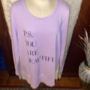 Sweat shirt/ top/ mid rue you are beautiful